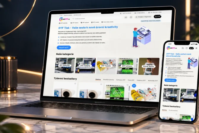 Розробка B2B-інтернет-магазину Print DTF у Чехії